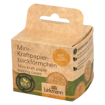 Mini Cupcake Baking Cases - Kraft